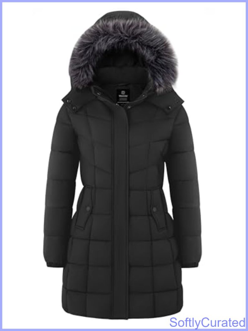 Long Hooded Puffer Winter Coat Waterproof Warm Insulated